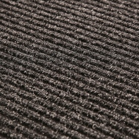 Close up image of charcoal, polypropylene Super Brush Mat made for commercial and residential entrances.