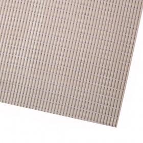 Corner product image of the Vyna Grip which is the heaviest duty industrial mat designed  in an open grid pattern of solid squares with PVC rods allowing spills and debris to pass through.